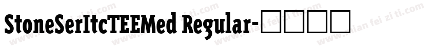 StoneSerItcTEEMed Regular字体转换